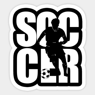 soccer text masking white Sticker